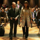 Tomás Villanueva y Soraya Mayo durante la asamblea de ATA celebrada ayer en Valladolid.
