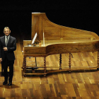 El clavecinista británico Trevor Pinnock anoche durante el concierto en el Auditorio.