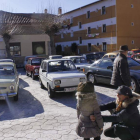 Los vehículos pudieron contemplarse en la plaza del museo ferroviario.
