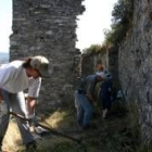 Imagen de una de las hacenderas en el castillo de Sarracín