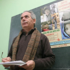 El responsable de Cáritas en Ponferrada, en uno de los actos de la organización.