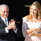 El presidente de Brasil y su esposa.
