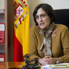 Ángela Casado, en su despacho de secretaria coordinadora de León. F. OTERO PERANDONES