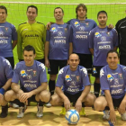 Formación del equipo de la Depuradora que disputa la Liga Antibióticos.