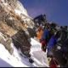 En una de las fases más técnicas de la escalada al Everest