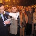 De la Mata facilitó a Rodríguez la lectura del comunicado de la manifestación del viernes