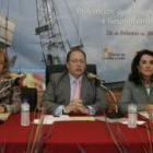 Lourdes Rodríguez Rey, Eduardo Fernández y Asunción Martínez, durante la jornada técnica de ayer