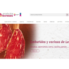 Página web de la marca Productos de León. DL