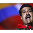 Maduro, durante un acto de la campaña electoral en Caracas.