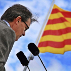 Artur Mas en la inauguración de unas obras en el municipio de Torrelavit.