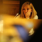 Isabel Carrasco, ayer en el pleno de la Diputación.