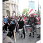 Manifestación en apoyo a Román Protasévich. WOJCIECH OLKUSNIK