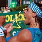 Nadal celebra eufórico su triunfo sobre Ferrer en cuartos de Montecarlo