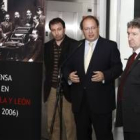 Luis Grau, Eduardo Fernández y Celso Almuiña, durante la apertura