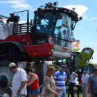 Las grandes máquinas para el campo formaron parte fundamental de la feria. MEDINA