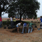 Excavaciones de las fosas comunes de las víctimas del franquismo en el Monte de Estépar (Burgos).