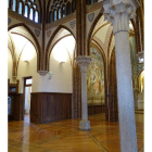 Vista del interior del Palacio de Gaudí de la ciudad maragata. DL