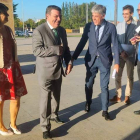 Gago fue recibido por el delegado de la Junta en León, Eduardo Diego. DL