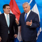 Horacio Cartes y Binyamin Netanyahu.