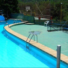 La piscina de la casa de colonias El Pinatar, de Gualba.