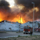 La voracidad del incendio de Riego de la Vega hizo necesaria la presencia de varias dotaciones de bo
