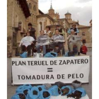 La plataforma Teruel Existe organizó su acto reivindicativo en la calle