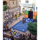 Espectáculo de teatro de calle celebrado en Santa María el año pasado