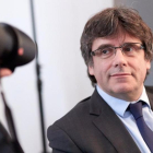 El expresidente de la Generalitat Carles Puigdemont, en Berlín, esta semana.