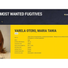 Ficha Europol de Tania Varela