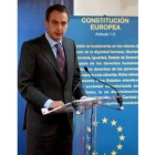 José Luis Rodríguez Zapatero,  tras el Consejo Europeo