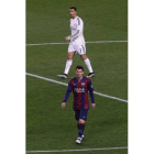 Leo Messi y Cristiano Ronaldo, durante el clásico disputado en el Camp Nou el 22 de marzo.