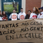 Imagen de archivo de una de las primeras protestas en León.