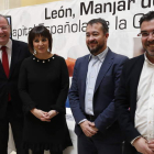Eduardo Álvarez, Silván, Margarita Serna, Juan Francisco Martín y Pedro Llamas, ayer. RAMIRO