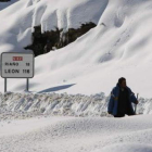 San Glorio, cubierto de nieve, como casi todo el año.