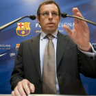 Rosell anunció ayer que los menores de siete años necesitarán entrada para acceder al campo.