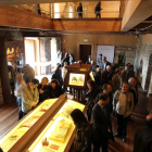 El acceso a la Biblioteca Templaria, el día de la inauguración de la primera fase del centro de investigación en 2012.