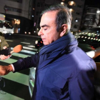 Carlos Ghosn en el momento de su detención.