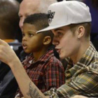 Justin Bieber, en el partido que enfrentó a los Boston Celtics y Los Ángeles Clippers, el pasado jueves.