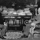 Juan Antonio Samaranch, conversando con Francisco Franco.