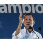 El candidato popular a la Presidencia del Gobierno de España, Mariano Rajoy.
