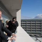 Juan Vicente Herrera ayer en la visista institucional al nuevo hospital de Burgos.