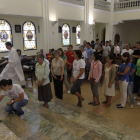 Algunos de los voluntarios celebraron ayer un encuentro.