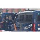 Despliegue policial en León por la cumbre europea. FERNANDO OTERO