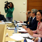 Imagen de archivo de una reunión de la Fundación Villalar, presidida por María Josefa García Cirac.