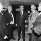 Silván, ayer, momentos antes del almuerzo coloquio con empresarios del CEL.