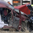 Accidente en la N-330 entre Sabiñánigo y Jaca, en una imagen de archivo.