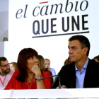 Pedro Sánchez, secretario general del PSEO, en el comité federal del partido este sábado, en Madrid.