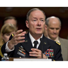 El director de la NSA, Keith Alexander, durante su comparecencia ante el Senado, el miércoles en Washington.