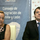 Isabel Carrasco junto al consejero de Interior y Justicia, Alfonso Fernández Mañueco.