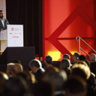 Arriba, el secretario de Estado para el Avance Digital, Francisco Polo. Abajo, las autoridades y una vista general. RAMIRO